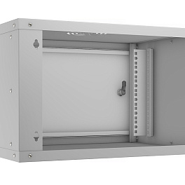 Cabeus, WSC-05D-6U55/45m, шкаф телекоммуникационный настенный 19" 6U, серия LIGHT разборный, дверь металл, цвет серый