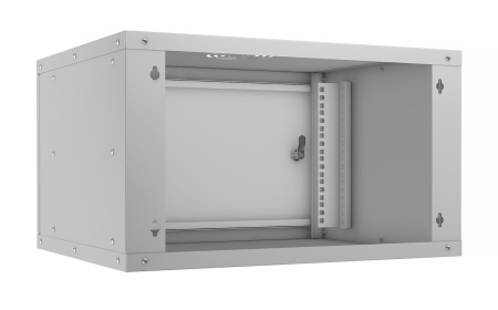 Cabeus, WSC-05D-6U55/45m, шкаф телекоммуникационный настенный 19" 6U, серия LIGHT разборный, дверь металл, цвет серый