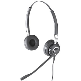 Jabra BIZ 2400 Duo (2409-300-104), профессиональная телефонная гарнитура для контакт и call-центров