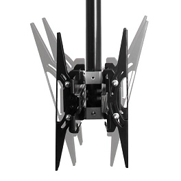 Потолочный кронштейн для двух плазменных или ЖК-панелей до 50'' (VESA 400), регулировка угла наклона, длина 2 м, цвет черный