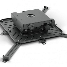 Крепление CHIEF VCTU Black универсальное для проектора весом от 22.7 до 68 кг. Независимые микрорегулировки: Осевая +/- 5°, вертикальная +/- 20°, горизонтальная +/- 10°, поворот 360