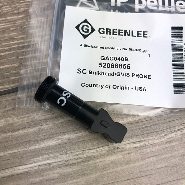 Greenlee GAC040 - адаптер розетки SC/PC для микроскопов GVIS