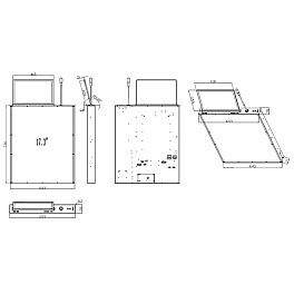 Prestel MT-17, выдвижной ЖК-монитор 17,3"
