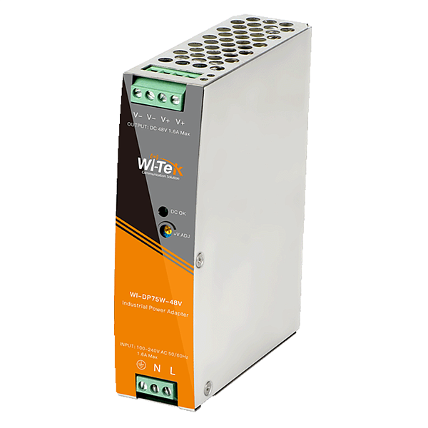 WI-TEK WI-DP75W-48V, блок питания на DIN-рейку