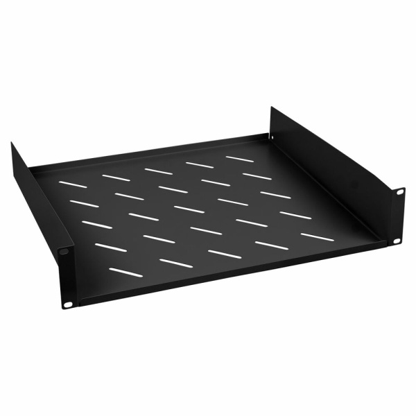 Cabeus, SH-J017-2U-400-BK, полка 19" перфорированная консольная 2U глубина 400 мм, цвет черный (RAL 9004) Cabeus, SH-J017-2U-400-BK, полка 19" перфорированная консольная 2U глубина 400 мм, цвет черный (RAL 9004)