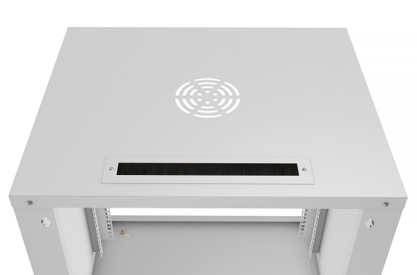 Cabeus, WSC-05D-6U55/45m, шкаф телекоммуникационный настенный 19" 6U, серия LIGHT разборный, дверь металл, цвет серый