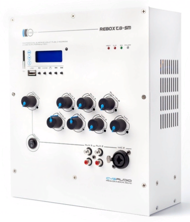 CVGaudio ReBox T8-SM, профессиональный 100V трансляционный микшер-усилитель