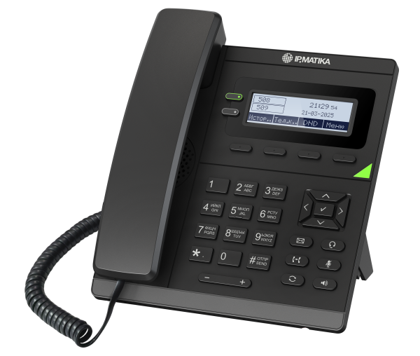 IPmatika TR11P, ip-телефон (4 аккаунта, дисплей 2.75", 100Мбит/с, PoE)