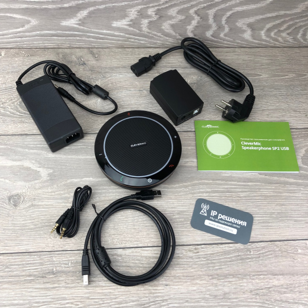 CleverMic Speakerphone SP2 USB, спикерфон с возможность расширения CleverMic Speakerphone SP2 USB, спикерфон с возможность расширения