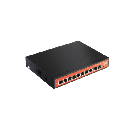 Wi-Tek WI-PS210 (v2) коммутатор, 8-портов PoE