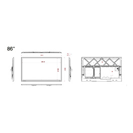 Prestel TSP-4K862, интерактивная панель 86" Prestel TSP-4K862, интерактивная панель 86"