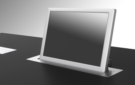 Широкоформатный выдвижной моторизированный монитор 19'' с наклоном в 20 градусов