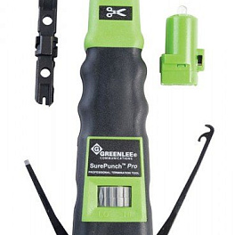 Greenlee SurePunch Pro PDT (PT-3584) - ударный инструмент для расшивки кабеля на кросс с двойным лезвием 110 и фонариком