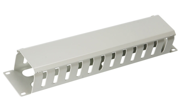 Cabeus, JB07-2U-GY, кабельный органайзер 19" 2U с крышкой, металлический, цвет серый (RAL7035) Cabeus, JB07-2U-GY, кабельный органайзер 19" 2U с крышкой, металлический, цвет серый (RAL7035)