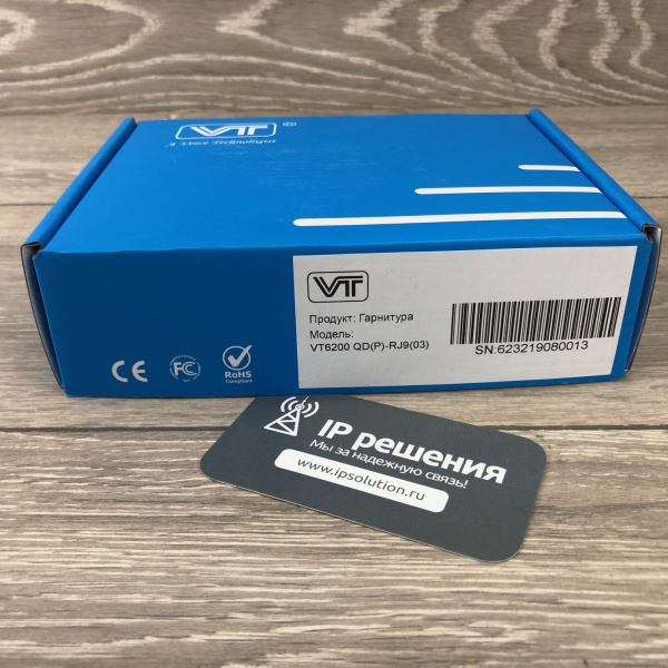 VT VT6200 QD(P)-RJ9(03), проводная моноауральная головная гарнитура  VT VT6200 QD(P)-RJ9(03), проводная моноауральная головная гарнитура