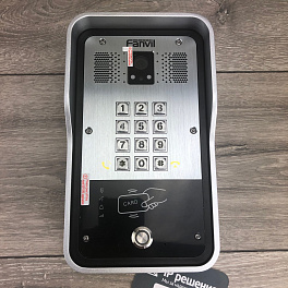 Fanvil i31S, SIP домофон, камера, 1 кнопка вызова, клавиатура, считыватель RFID карт, IP65 