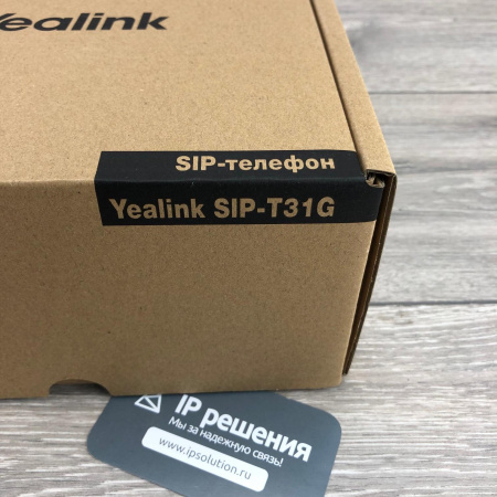 Yealink SIP-T31G, IP-телефон 2 аккаунта, PoE, GigE Yealink SIP-T31G, IP-телефон 2 аккаунта, PoE, GigE