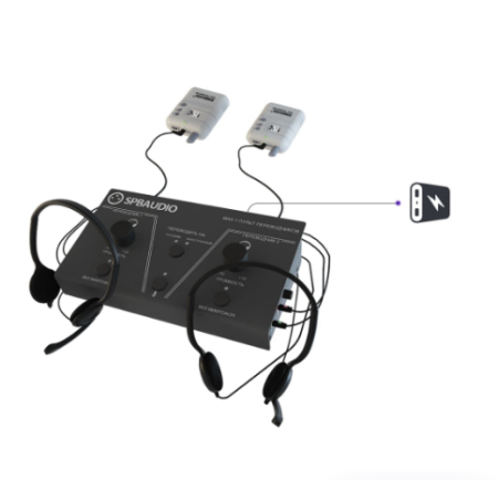 SPBAUDIO DI-2, блок с аккумулятором для питания пульта переводчиков