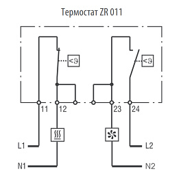 Cabeus, ZR011, термостат универсальный 0-60°C