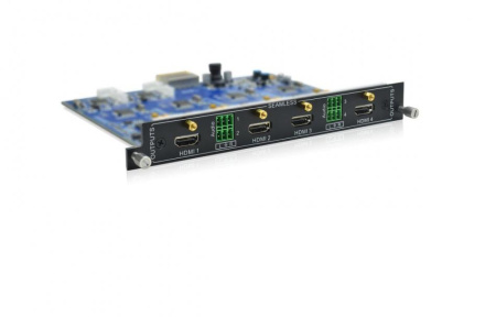 Плата выходная для модульного матричного коммутатора Digis MMA-O4-HS, 1080P, x4 HDMI v.1.3 (бесподрывный до 1080P), HDCP 1.2, x4 аудио выход (3 pin Phoenix), EDID