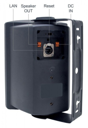 2N NetSpeaker Black - IP-громкоговоритель, черный корпус, 8Вт PoE / 14Вт 12В