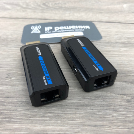 Lenkeng LKV372S - Удлинитель HDMI, FullHD, CAT6, до 50 метров, компактный размер