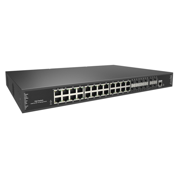 Prestel NS3-24C1-8F1-600P-4F10, poe l3 коммутатор