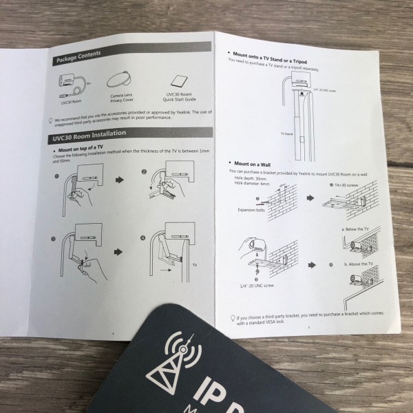 Yealink UVC30 Room, USB-видеокамера (4k, 3x EPTZ) Yealink UVC30 Room, USB-видеокамера (4k, 3x EPTZ)