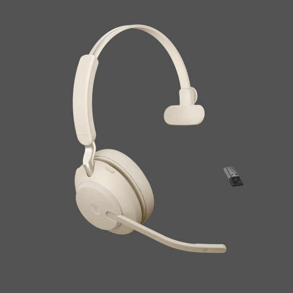 Гарнитура Jabra Evolve2 65, Link380a UC Mono Beige (26599-889-998) Гарнитура Jabra Evolve2 65, Link380a UC Mono Beige (26599-889-998)