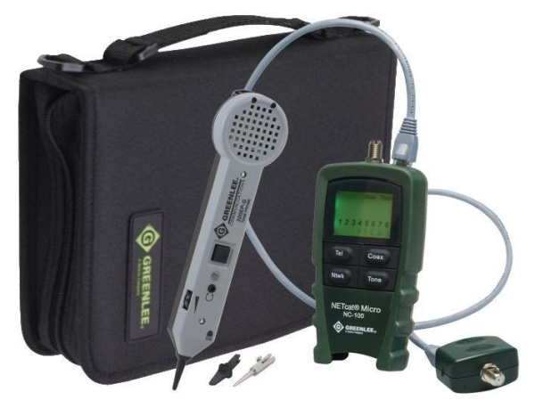 Greenlee NC100-KIT - расширенный комплект кабельного тестера NetCat Micro Greenlee NC100-KIT - расширенный комплект кабельного тестера NetCat Micro