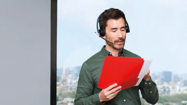 Logitech H820e Dual, беспроводная гарнитура для компьютера Logitech H820e Dual, беспроводная гарнитура для компьютера