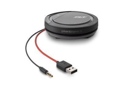 Plantronics Calisto P5200 USB-C, портативный персональный спикерфон с 360° аудио с разъемами 3,5 мм и USB  (210903-01)