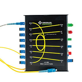 Greenlee LC-500 - компенсатор мертвой зоны 500м для SM волокна с адаптерами FC/UPC, SC/UPC, SC/APC, ST/UPC, LC/UPC, LC/APC