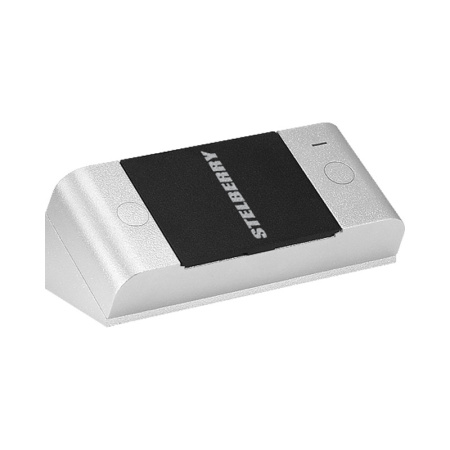 Stelberry S-105, антивандальная абонентская панель с защитным козырьком без вызова в комплекте с угловым креплением