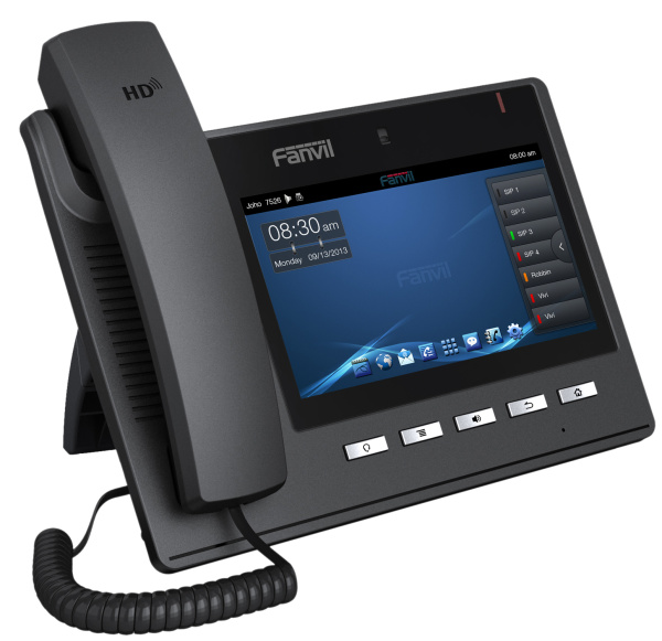 Fanvil C600 Android SIP Video Phone (POE), IP видеотелефон, 6 SIP линий, 7" мультитач экран, 127 virtual DSS/BLF, USB Fanvil C600 Android SIP Video Phone (POE), IP видеотелефон, 6 SIP линий, 7" мультитач экран, 127 virtual DSS/BLF, USB