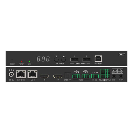 Prestel IPN-4KJ2000PTX-D, передатчик AV over IP 4K60 c поддержкой Dante