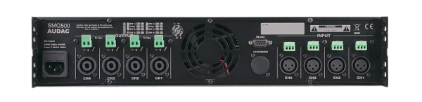 AUDAC SMQ500, четырехканальный низкоомный усилитель AUDAC SMQ500, четырехканальный низкоомный усилитель