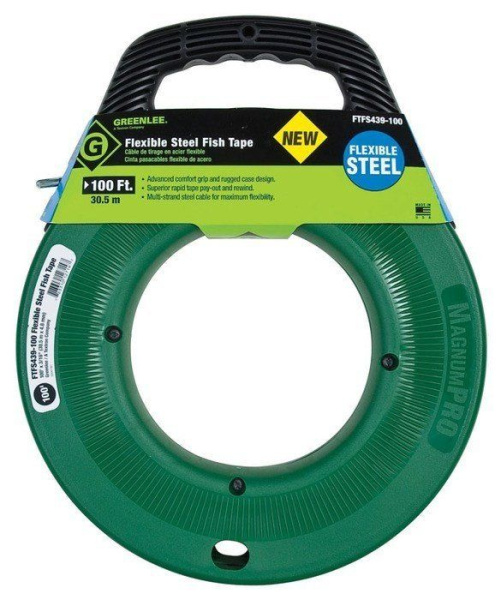 Greenlee FTFS439-100 - УЗК, гибкий стальной трос (30,5 м х 4,8 мм) Greenlee FTFS439-100 - УЗК, гибкий стальной трос (30,5 м х 4,8 мм)