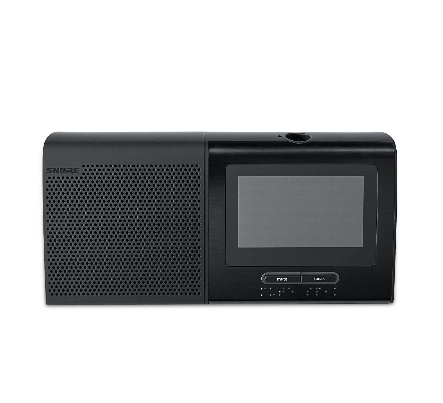 Настольный микрофонный пульт с 4,3" сенсорным экраном, громкоговорителем, считывателем ID-карт, двумя селекторами каналов