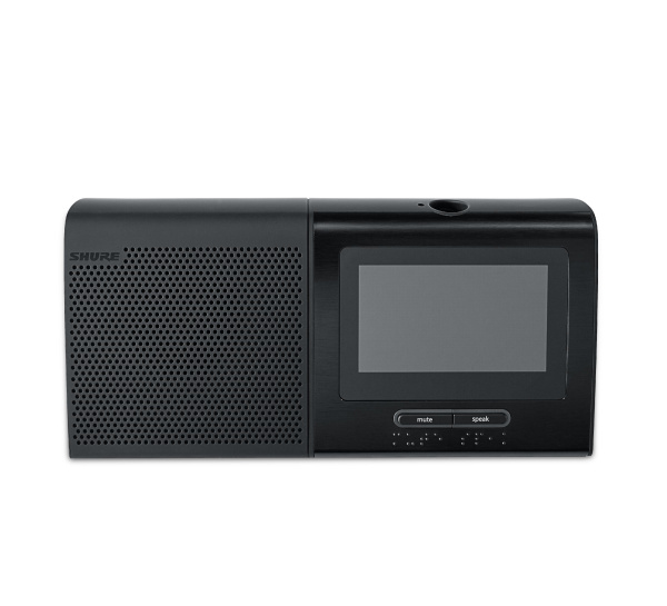 Настольный микрофонный пульт с 4,3" сенсорным экраном, громкоговорителем, считывателем ID-карт, двумя селекторами каналов