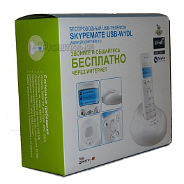 Skypemate USB-W1DL, Беспроводной USB VoIP-телефон (черный)