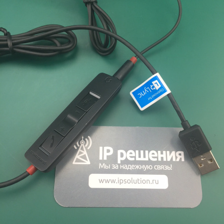 Plantronics BlackWire C315.1-M, проводная гарнитура  (разъемы USB и jack 3.5мм) MS Lync