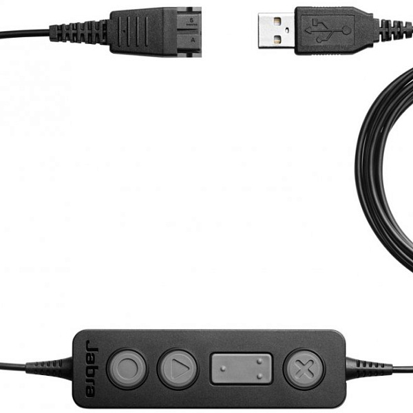 Jabra LINK 260, USB-адаптер для подключения профессиональной гарнитуры (с QD) к компьютеру