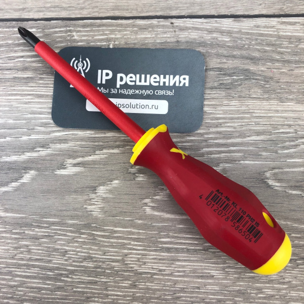 KLAUKE KL110PH2IS - Отвертка до 1000В (шлиц "Philips", #2Х100 мм) KLAUKE KL110PH2IS - Отвертка до 1000В (шлиц "Philips", #2Х100 мм)