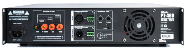 CVGaudio PT-480, 	профессиональный усилитель мощности для 100/70V линий CVGaudio PT-480, 	профессиональный усилитель мощности для 100/70V линий