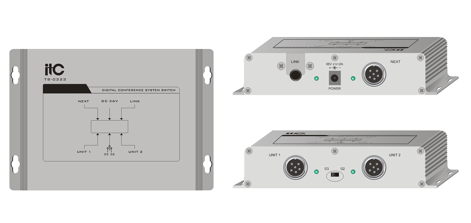 ITC TS-0323, удлинитель линии, до 100 м., 6 pin