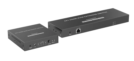 Lenkeng LKV441EX, удлинитель-переключатель hdmi kvm 4×1 по витой паре cat6 до 70 м