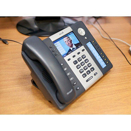 ATCOM A68, IP-телефон, цветной LCD 4,3", 8 клавиш BLF с LCD дисплеем, 2x10/100/1000T, 6 SIP линиий, POE