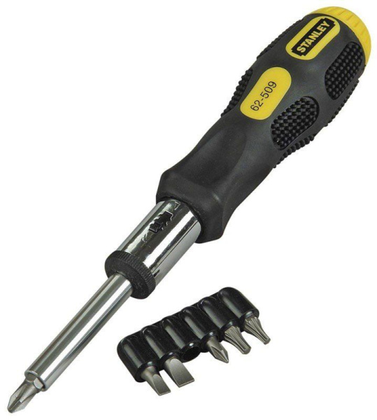 Stanley 0-62-509 - Отвертка c 6 насадками Stanley 0-62-509 - Отвертка c 6 насадками