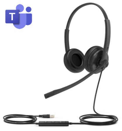 Yealink UH34 Dual Teams, USB стерео гарнитура для MS Teams Yealink UH34 Dual Teams, USB стерео гарнитура для MS Teams